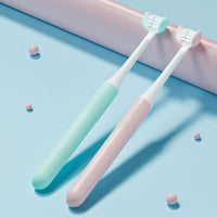 Adult U-shaped toothbrush 2 (Blue + Pink)