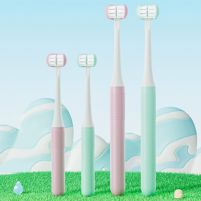 AquaFresh Three Sides Soft-Bristle Toothbrush